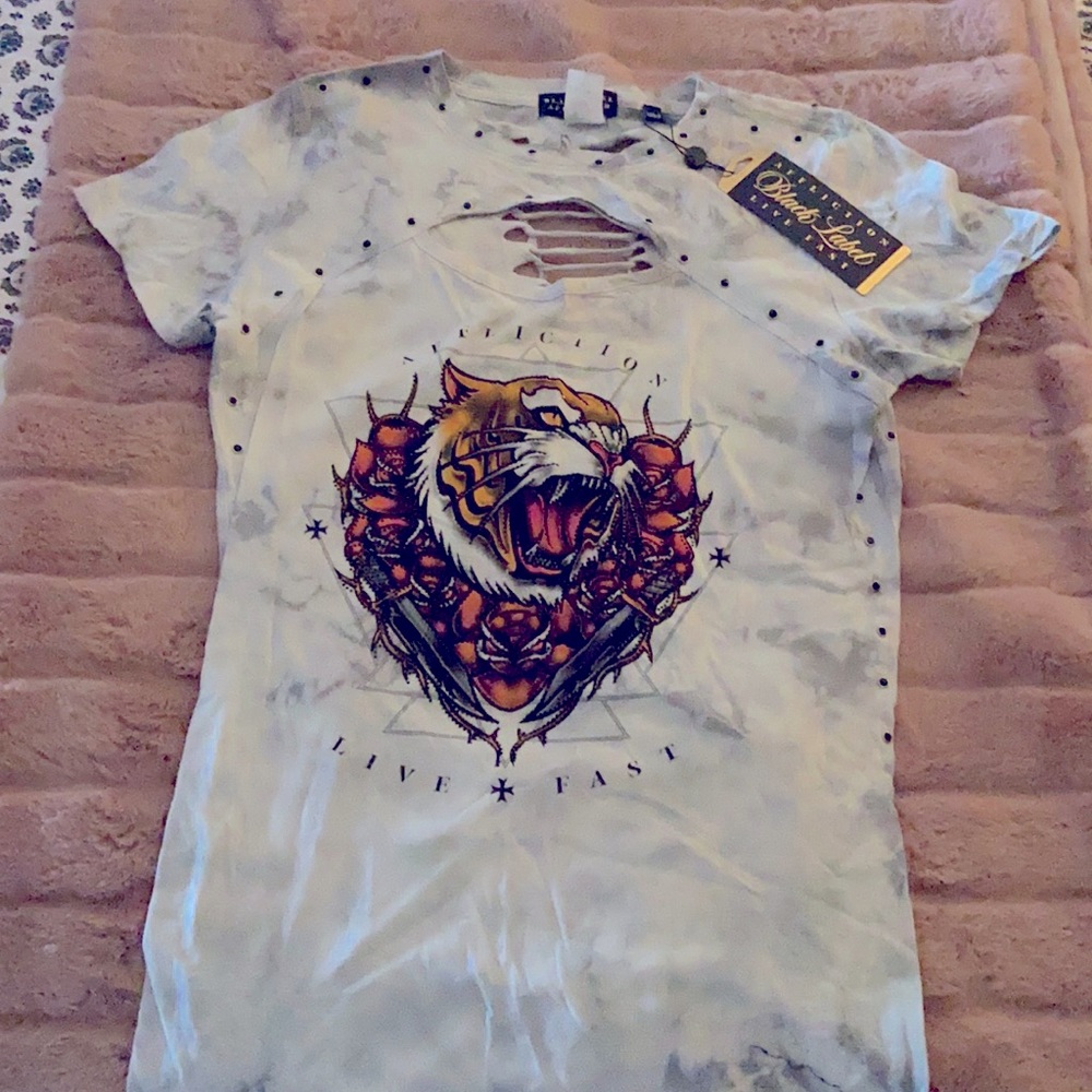 Affliction Black Label Jungle Assault Scoop tee